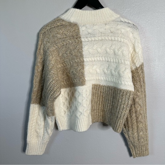 Abercrombie & Fitch Tonal Patchwork Dolman Sweater - Picture 3 of 7